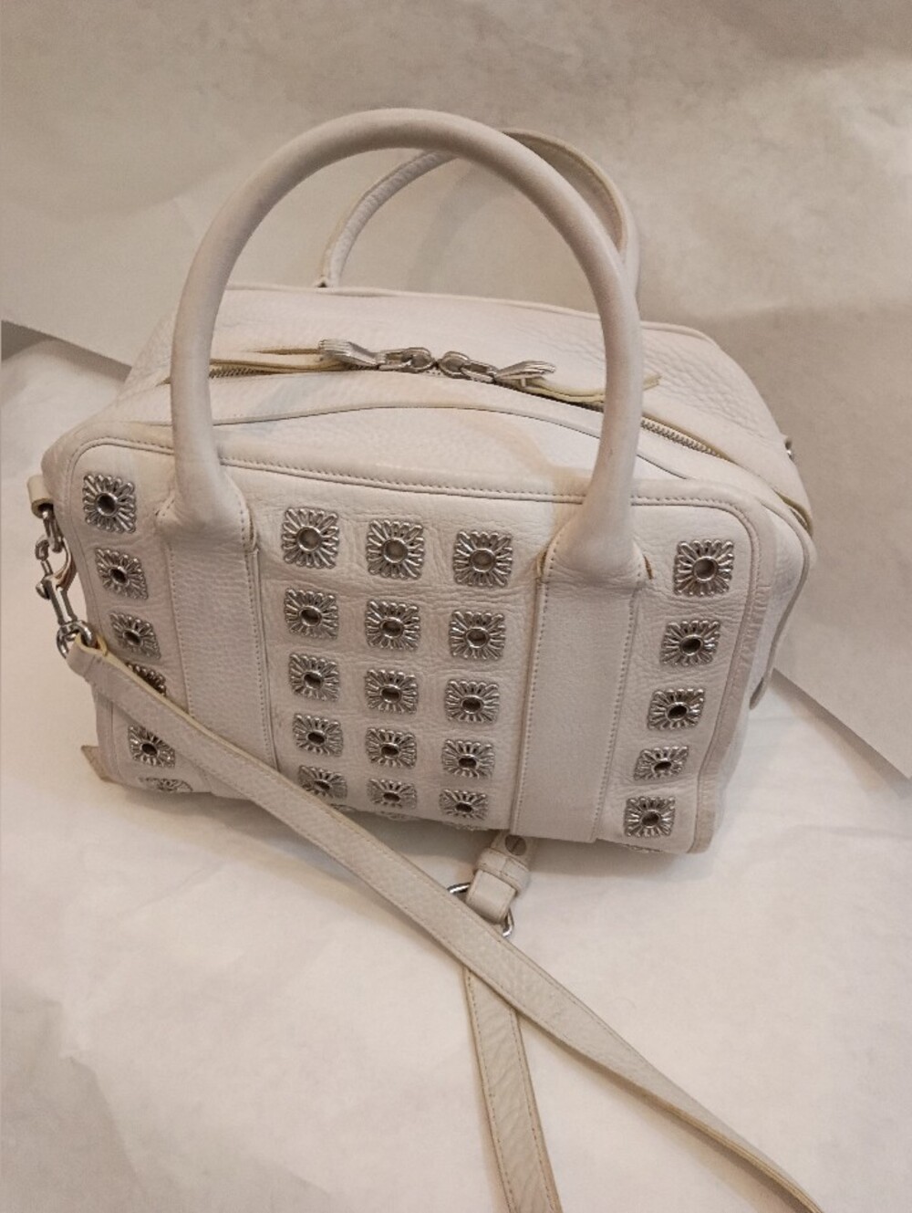 Opening Ceremony Rockie Biker Distressed Rare Leather Bag